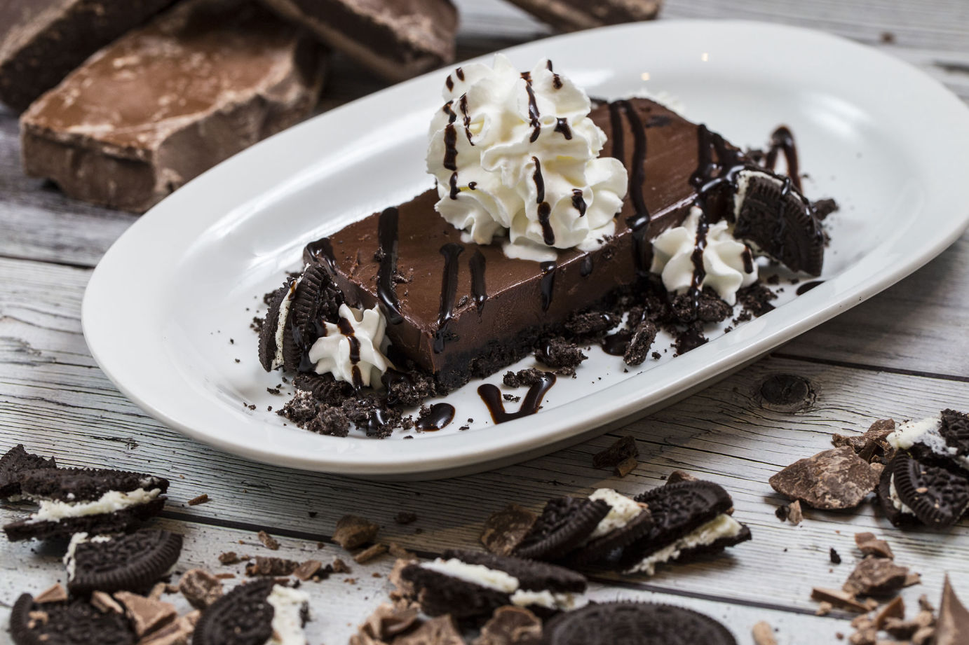 George's Steak House - Μπιφτεκούπολη - Γλυκό σοκολατόπιτα.